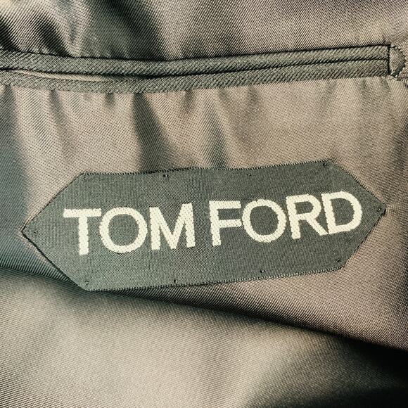 TOM FORD Size 38 Grey Wool Peak Lapel Sport Coat - Picture 5 of 7